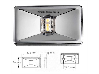Luce di Poppa Mouse Stern - Rettangolare - LED