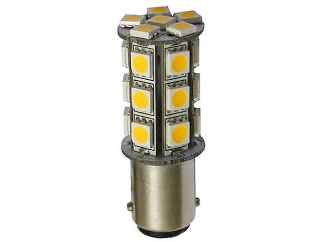Lampadina a 24 led - attacco BA15D  - Pin paralleli -