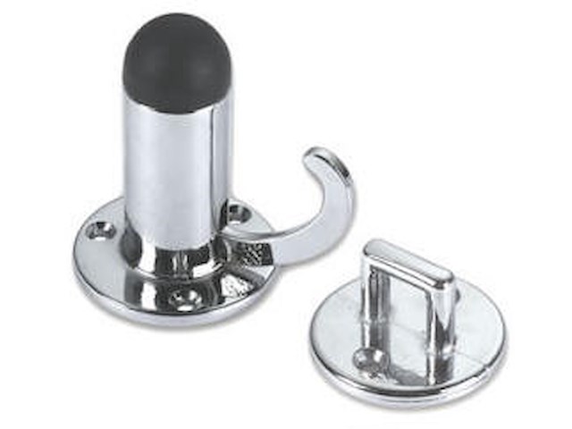 Fermaporte in ottone cromato 