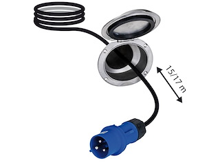 Cavo elettrico da banchina avvolgibile 32A