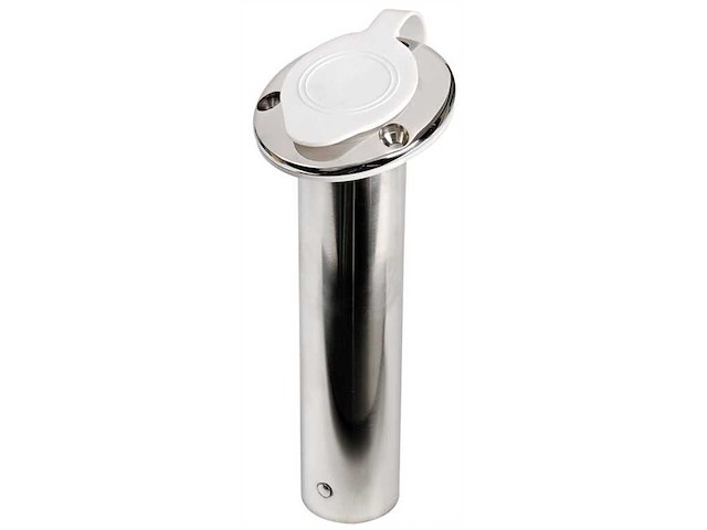 Portacanna ad incasso barca in acciaio inox - serie Ovale 90°