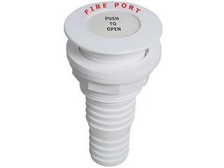 Portellino antincendio con portagomma - Dritto -