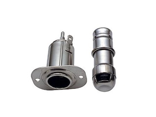 Accendisigari in acciaio inox - completo -