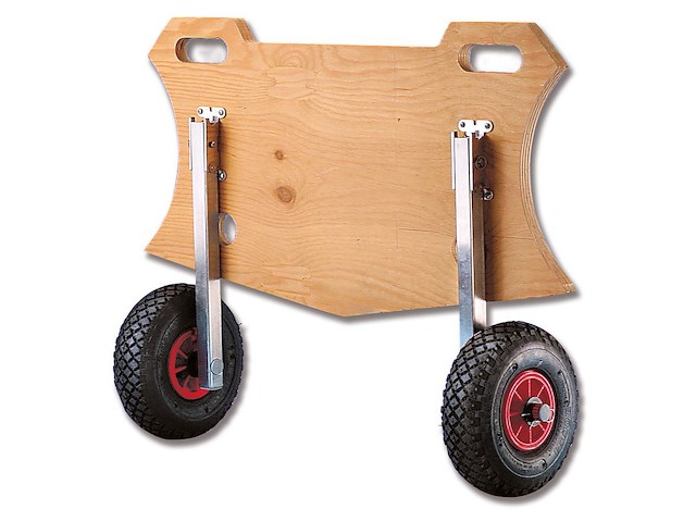 Ruote ribaltabili per alaggio battelli 