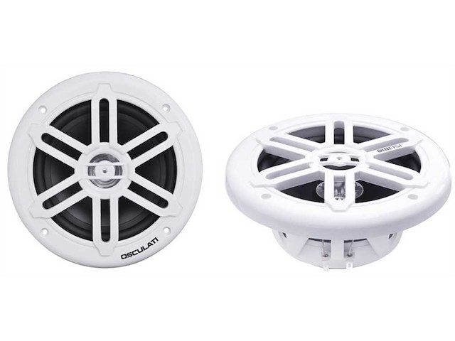 Casse stereo doppio cono bianche 8" - 2X180W