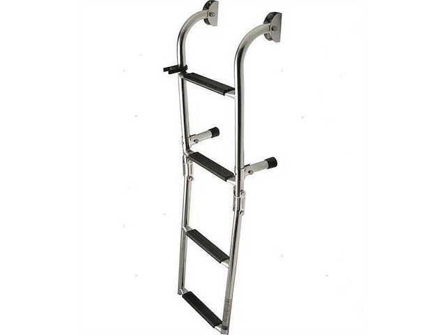 Scaletta pieghevole 260 mm - 5 gradini bianchi - 