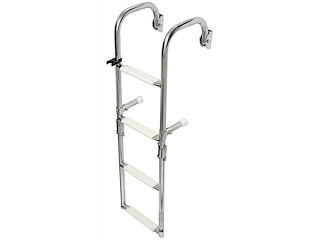 Scaletta pieghevole con attacchi arcuati - 3 gradini -