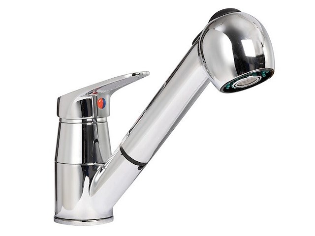 Rubinetto miscelatore con doccia estraibile