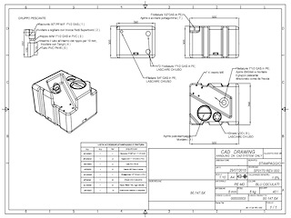 Serbatoio acque nere con maceratore - 40 lt - 12 volt