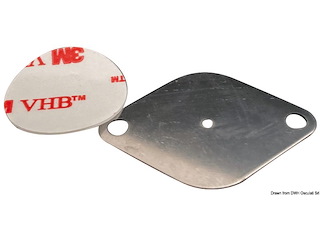 Piastrina inox magnetico 