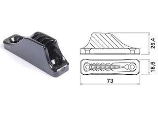 Strozzascotte in nylon CLAMCLEATS - 4/8 mm. .