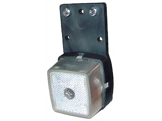 Fanale d'ingombro base gomma bianco