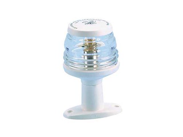 Asta fissa con luce 360° colore bianca 11 cm