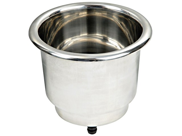 Portabicchieri in acciaio inox Delux