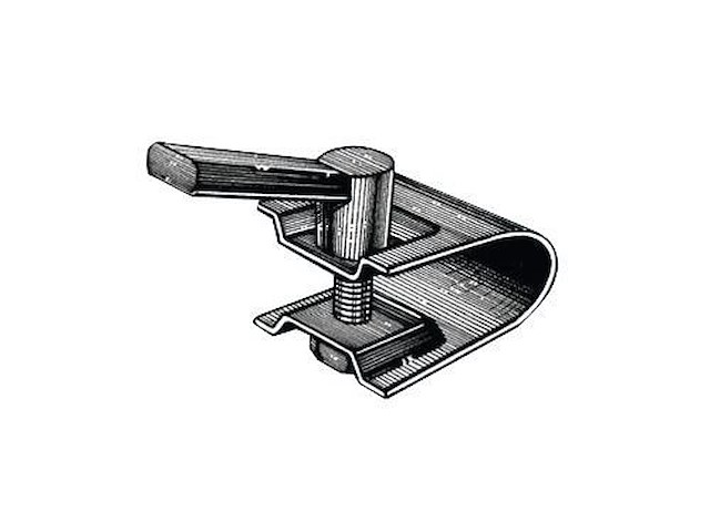 Supporto per ruotino carrelli - Per tubo fisso da Ø 35 mm. - 