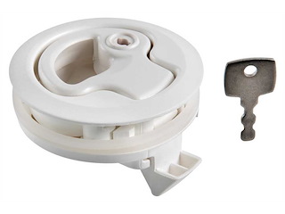 Alzapaglioli in ABS - Bianco con serratura