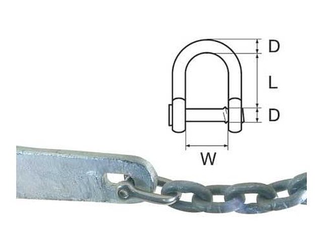 Grillo con perno a filo 8 x 33 mm