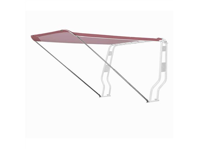Tendalino telescopico per roll bar - colore rosso - 170 cm. -