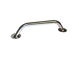 Corrimano in acciaio inox con basetta - 36 cm