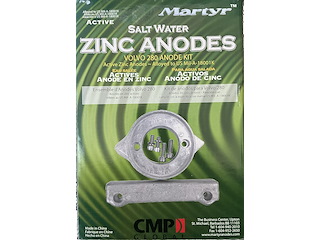 Kit anodi per piede Volvo 280 - Anodi in zinco -