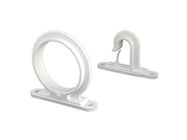 Reggicanna da parete o soffitto - Bianco -