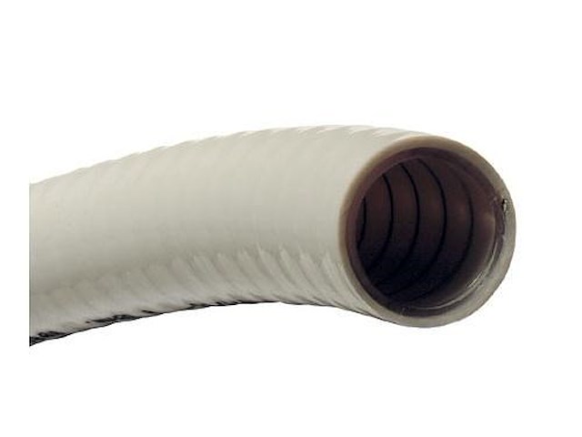 Tubo spiralato bianco antiodore - 25 mm -