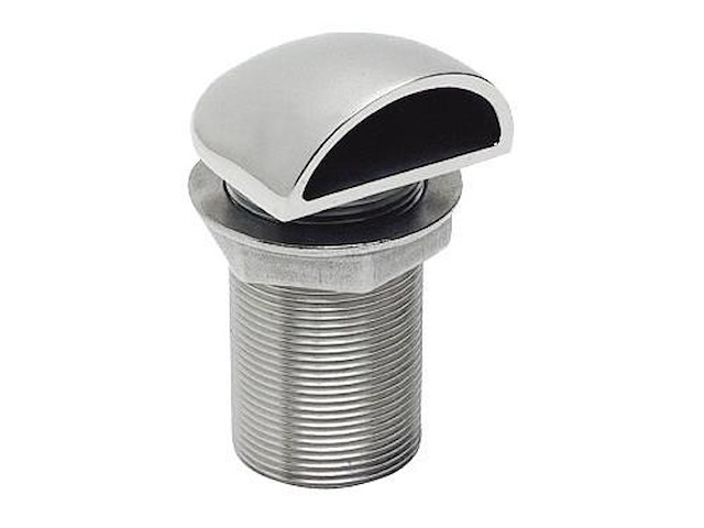 Ombrinale in acciaio inox con carenatura - 3/4"