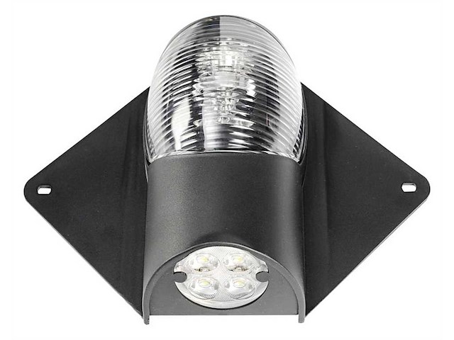 Luce di via + luce di coperta LED - Nero