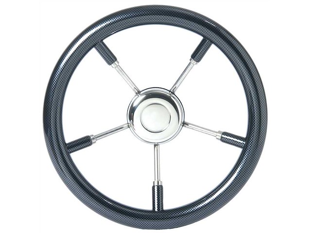 Volante in poliuretano ed acciaio cubicato carbonio 350 mm