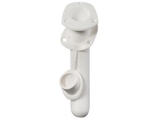 Portacanna ad incasso in plastica con tappo