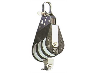 Bozzello 3 pulegge con arricavo + testa fissa VIADANA - "B"