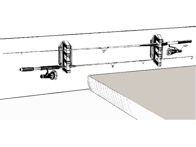 Supporto per ricovero canne da pesca - 5 Canne -