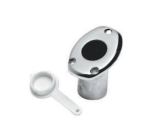 Basetta ad incasso per asta porta bandiera 