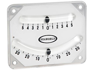 Inclinometro SEA WORLD di alta precisione con doppia bolla