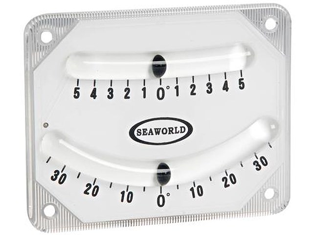 Inclinometro SEA WORLD di alta precisione con doppia bolla