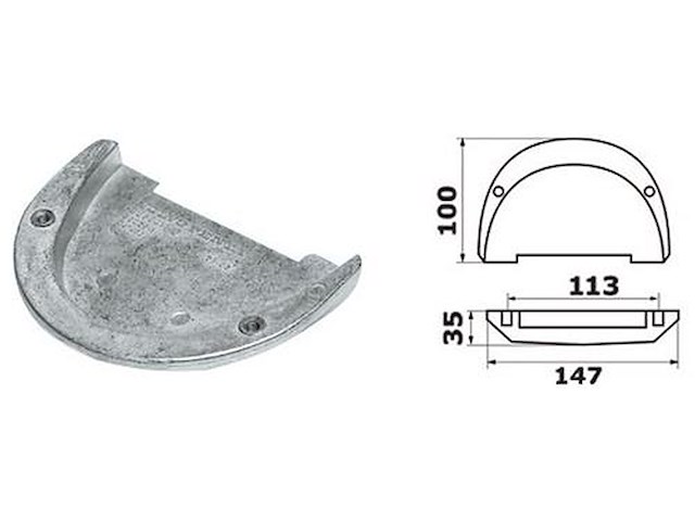 Piede zinco Duo Prop - VOLVO -