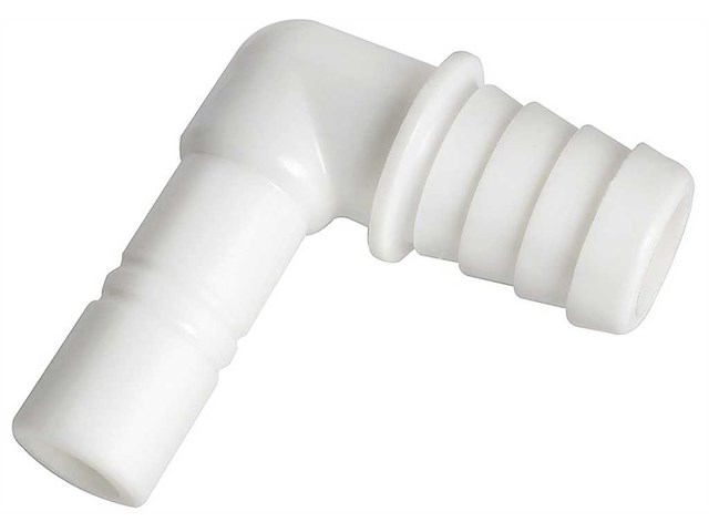 Raccordo cilindrico a gomito per tubo flessibile da 20 mm WHALE