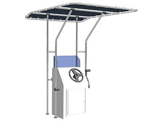 T-Top in lega leggera - Larghezza 120 cm. -