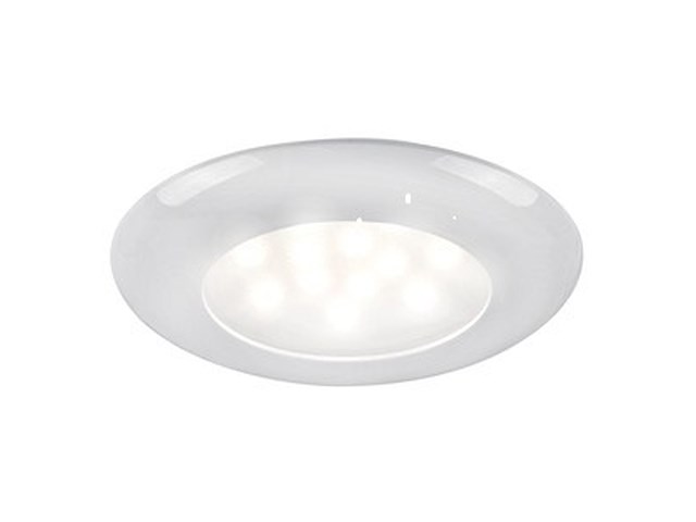 Plafoniera LED da incasso - ghiera bianca switch - 