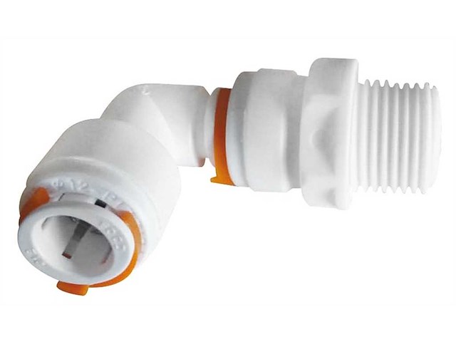 Raccordo a 90° femmina con maschio da 3/8"