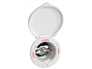 Rubinetto carburante con contenitore tondo - 3/8"