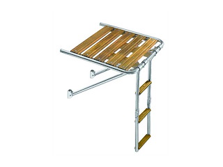 Plancetta di poppa con scaletta - 60 x 55 cm. -