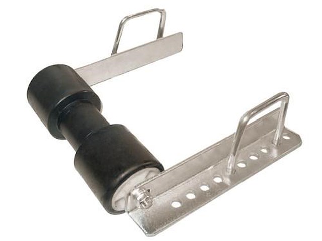 Staffa con rullo posteriore reggichiglia - Singolo -