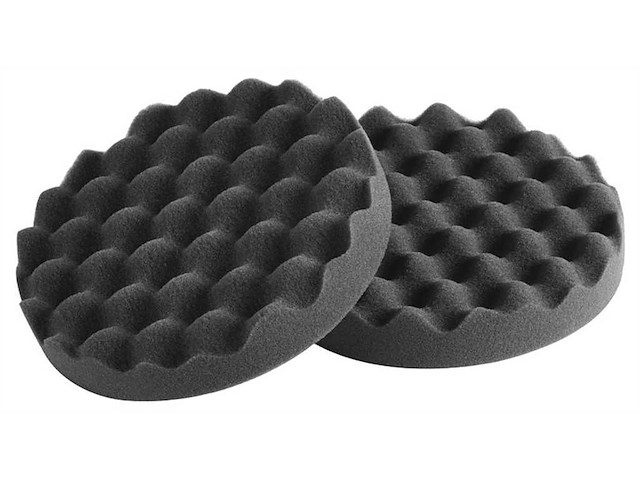 Tamponi in schiuma nero bugnato morbido - 2 pz