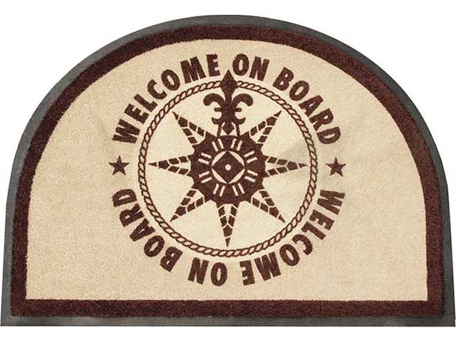 Tappetino Marine Business antiscivolo WELCOME - Ecru