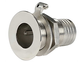 Scarico a mare a filo con portagomma - 1/2" -