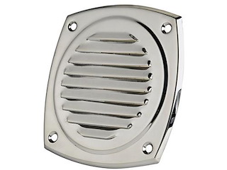 Presa d'aria in acciaio inox - 100 x 100 mm. -