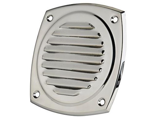 Presa d'aria in acciaio inox - 100 x 100 mm. -