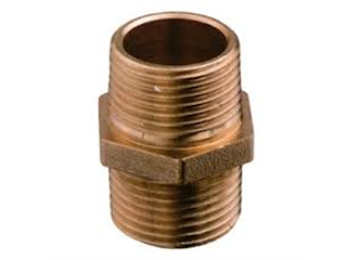 Nipless doppio in bronzo 1'1/4