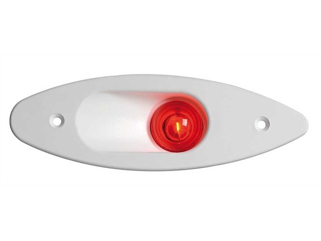 Luce di navigazione laterale corpo Bianco - Rosso